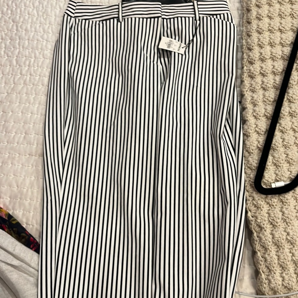 Black and white publicist trouser